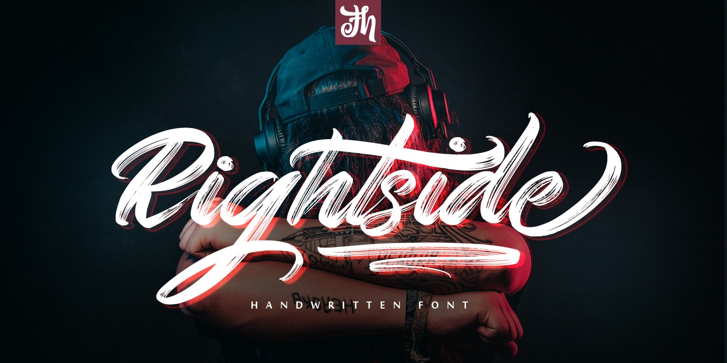 Schriftart Rightside